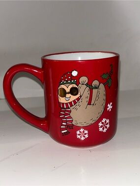 Sheffield Home Red Sloth Holiday Ceramic Mug